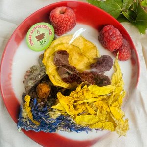 Вкусовая добавка в чай "№ 2. Яблоко, малина,шиповник", 1 шт. (13-18 гр)