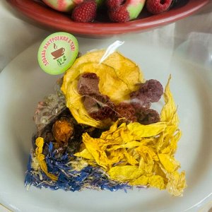Вкусовая добавка в чай "№ 2. Яблоко, малина,шиповник", 1 шт. (13-18 гр)