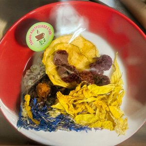 Вкусовая добавка в чай "№ 2. Яблоко, малина,шиповник", 1 шт. (13-18 гр)