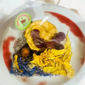 Вкусовая добавка в чай "№ 2. Яблоко, малина,шиповник", 1 шт. (13-18 гр)