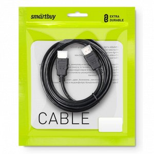 Кабель (провод), 3 м, HDMI - HDMI (АудиоВидео) ver.1.4b A-M/A-M Smartbuy (K-331-90)