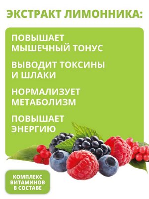 1WIN Детокс + Лимонник, Ягодный микс, 80 г, 32 пор. Detox Slim Effect, бад