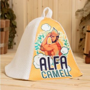 Шапка для Бани и Сауны ALFA Самец Арт-10178971