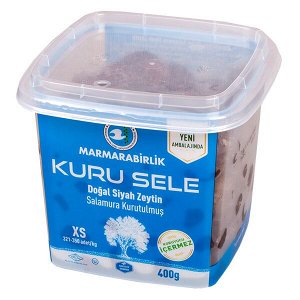 оливки MARMARABIRLIK KURU SELE черные XS 400 г 1/12