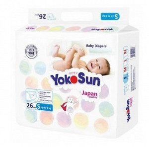 Детские одноразовые подгузники "YokoSun" NB (2-5 кг), 34шт