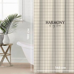 Штора для ванной «Harmony», 145*180 см