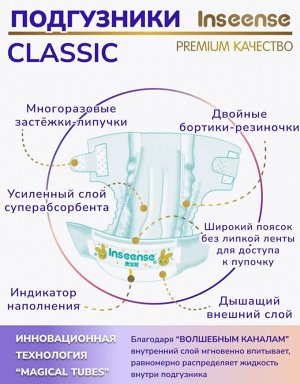 Подгузники детские памперсы для новорожденных Classic NB (0-5 кг) 80 шт