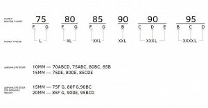 Купальники Для купальников с буквенными размерами
XS (170-84-90)
S (170-88-94)
M (170-92-98)
L (170-96-102)
XL (170-100-106)