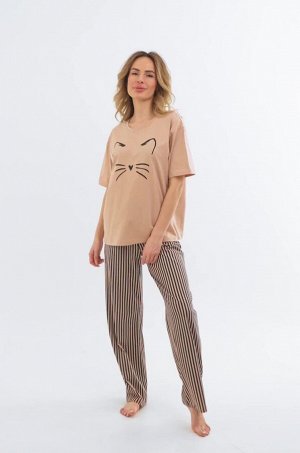 Женская хлопковая пижама Happyfox