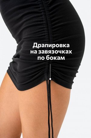 Женское облегающее платье мини с завязками Happyfox
