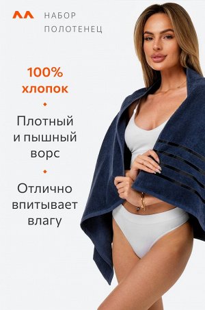 Набор махровых полотенец 2 шт. Happy Fox Home