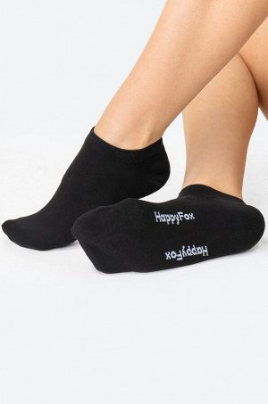 Набор однотонных укороченных носков 6 пар Happyfox