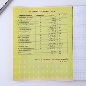 Тетрадь предметная 48 листов, А5, со справ. материалом, белизна 96%