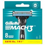 Сменные кассеты для бритья Gillette Mach3, 8 шт