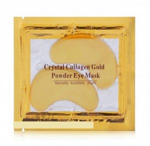 Патчи под глаза коллагеновые с био-золотом для глаз "Crystal Collagen GOLD Powder Eye Mask" цвет: НА ФОТО