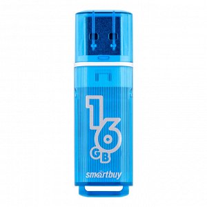 Флешка память USB 16GB Glossy series Blue (SB16GBGS-B)