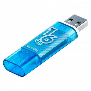 Флешка память USB 16GB Glossy series Blue (SB16GBGS-B)