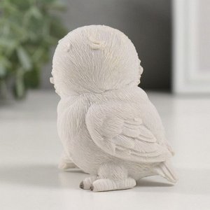 Фигурка полистоун «Белая сова с совёнком», 8x6x8.5 см