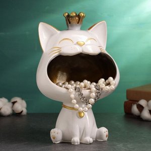 Подставка для мелочей «Кот», гипс, 26x17 см