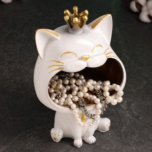 Подставка для мелочей «Кот», гипс, 26x17 см