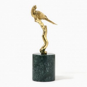 Статуэтка «Птица» мрамор латунь 22 х 9 х 30 см