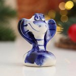 Сувенир &quot;Змея Марфа&quot;, гжель, 5 см