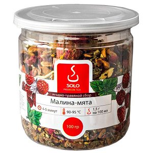 чай SOLO Малина - Мята 90 г пл/б 1/12