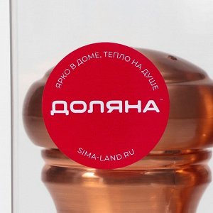 Набор мельниц для соли и перца Доляна, 2 шт, 10?5?10 см, цвет бронзовый