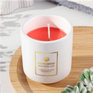 Свеча ароматическая "Expressions Beautiful Life", ароматические травы, 6,5х9 см, МИКС