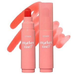 Матовый тинт-фломастер для губ Etude Dear Darling Marker Tint #05 Pink Tangerine, 3.5г