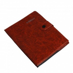 УЦЕНКА Записная книжка с ручкой "Notebook" А5, 70 листов в клетку, обложка ПВХ с застёжкой на кнопке