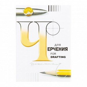 Папка для черчения А4, 24 листа "Школьная", без рамки, блок 200 г/м?