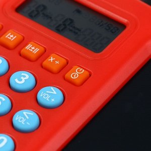 Интерактивный калькулятор детский Windigo, для изучения счёта + графический планшет, красный
