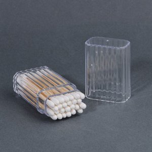 СИМА-ЛЕНД Органайзер для хранения, с крышкой, 10,4 × 3,8 × 2,1 см, цвет прозрачный