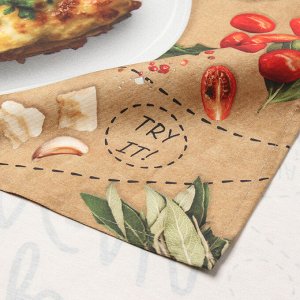 СИМА-ЛЕНД Набор полотенец &quot;Этель&quot; Italian food 4 шт, 100% хлопок