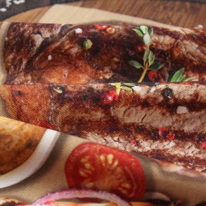 Набор полотенец ""Этель"" Meat dish 4 шт, 100% хлопок