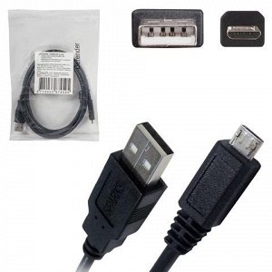 Кабель USB-microUSB 2.0 1,8м DEFENDER, для подключения портативных устройств и периферии, 87459