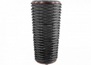 Вазон высокий из полимерной лозы (графит), 20 л