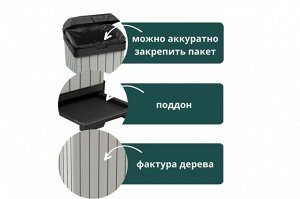 Мусорный контейнер Rockford 125 л