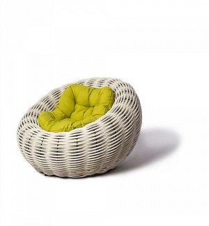 Кресло плетеное Nest (белый)