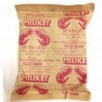 Сублимированная пшеничная остро-кисло-сладкая лапша «Miliket» со вкусом креветки. Вес: 80 грамм.