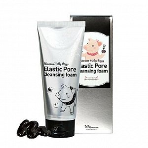 Elizavecca Пенка-маска д/умывания ЧЕРНАЯ Milky Piggy Elastic Pore Cleansing Foam, 120 мл