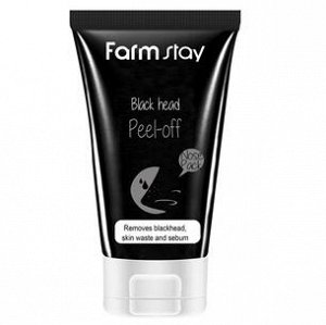 Маска-плёнка для очищения кожи носа от чёрных точек FARMSTAY Charcoal Black Head Peel-off Nose Pack, 60мл