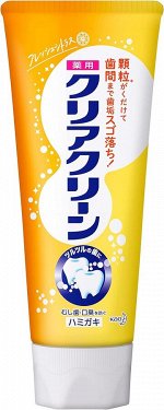 KAO Clear Clean Зубная паста с микрогранулами комплексного действия (свежий вкус апельсин) 120 гр