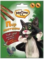 Мнямс Пир охотника Лакомые палочки для кошек (дичь, гусь) 3х4 г