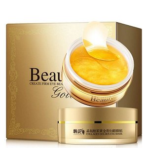 Гидрогелевые патчи для век&quot;BEAUTY GolDEN&quot;с золотом и витаминным комплексом 60шт