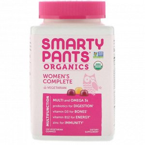 SmartyPants, Органический комплекс для женщин, 120 вегетарианских жевательных таблеток