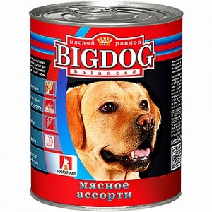 Зоогурман Big Dog конс 850гр д/соб Мясное ассорти