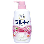 Молочное увлажняющее жидкое мыло для тела с цветочным ароматом «Milky Body Soap» (дозатор) 550 мл/12