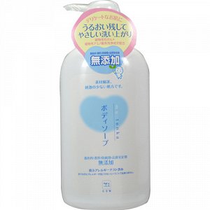 Жидкое мыло для тела No Addition с растительными аминокислотами для чувствительной кожи Cow Brand 55